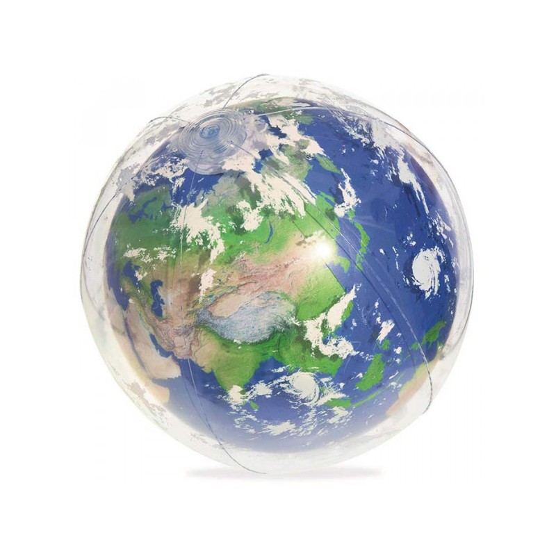 Ballon de plage  - Globe terrestre avec lumière intégrée