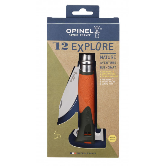 Couteau Opinel - N°12 Explore Orange